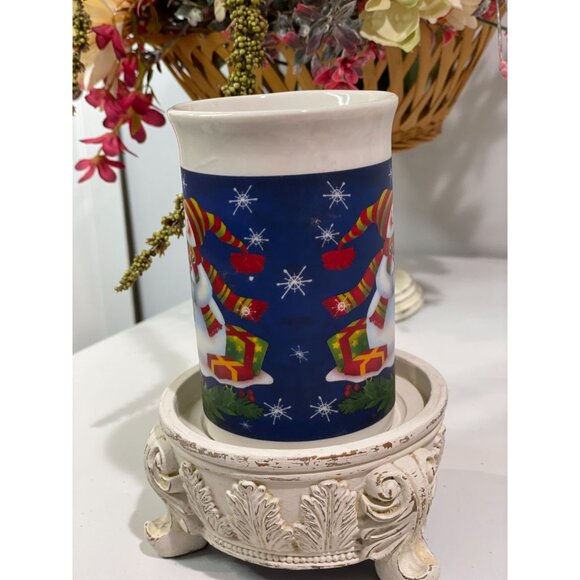 Royal Norfolk Snowman Holiday Mug 16 Oz Ceramic Dishwasher & Microwave Safe - Picture 3 of 6